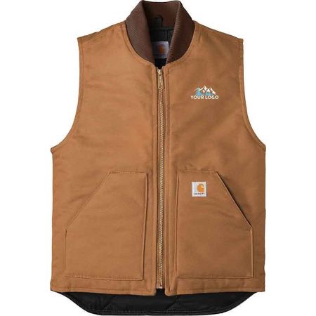 20-CTV01, Small, Carhartt Brown, Left Chest, Your Logo.